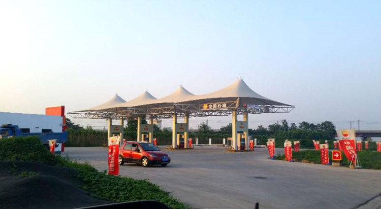 膜结构加油站